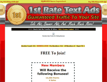 Tablet Screenshot of 1stratetextads.hugehitexchange.com